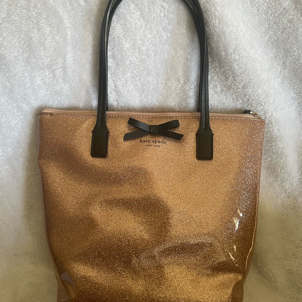 Kate Spade Sparkling Rose Gold Tote